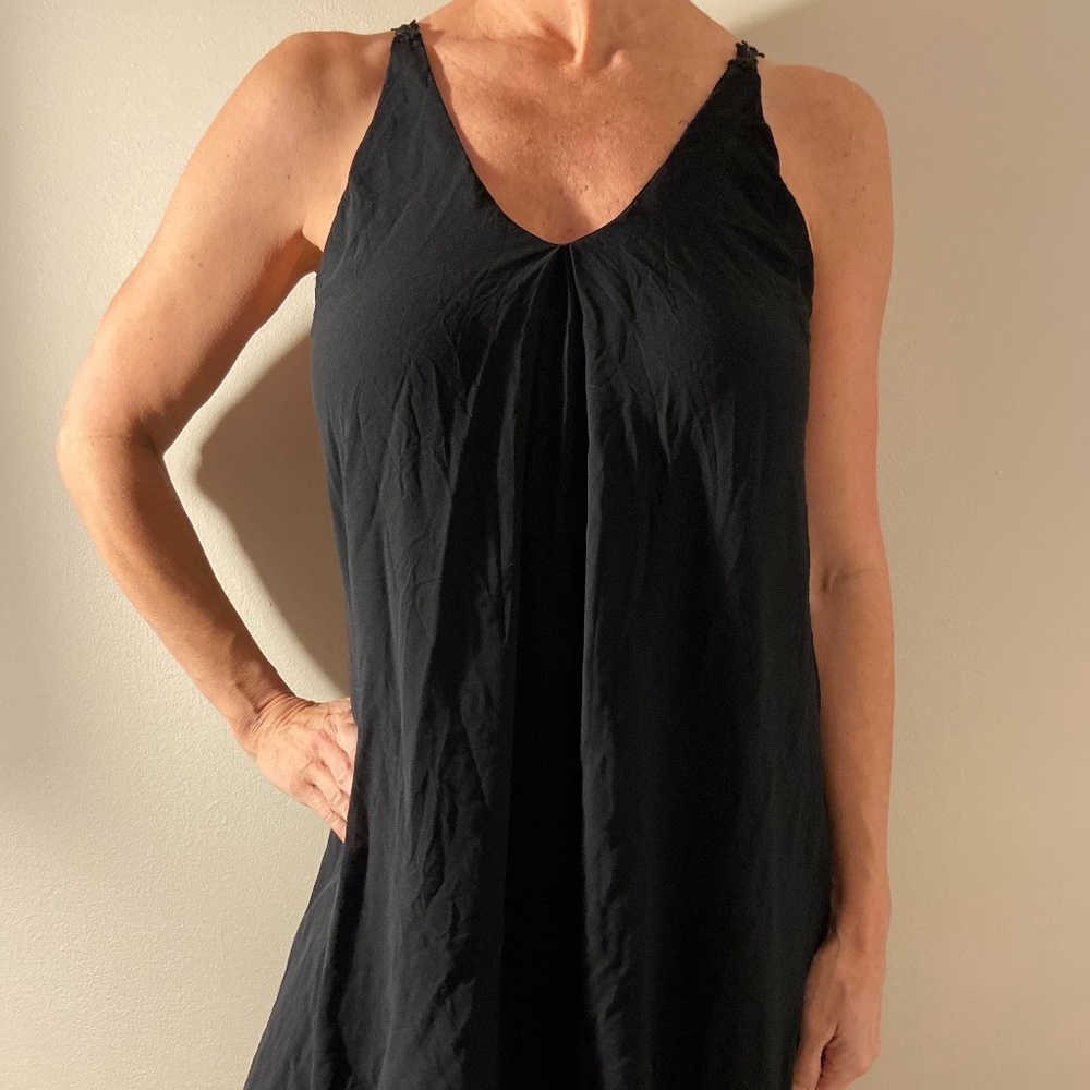 Francesca's Miami Black Midi Dress